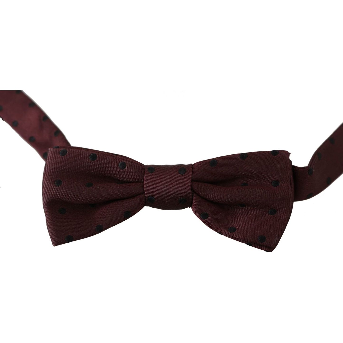 Dolce & Gabbana Purple Dotted Silk Adjustable Neck Papillon Bow Tie Dolce & Gabbana