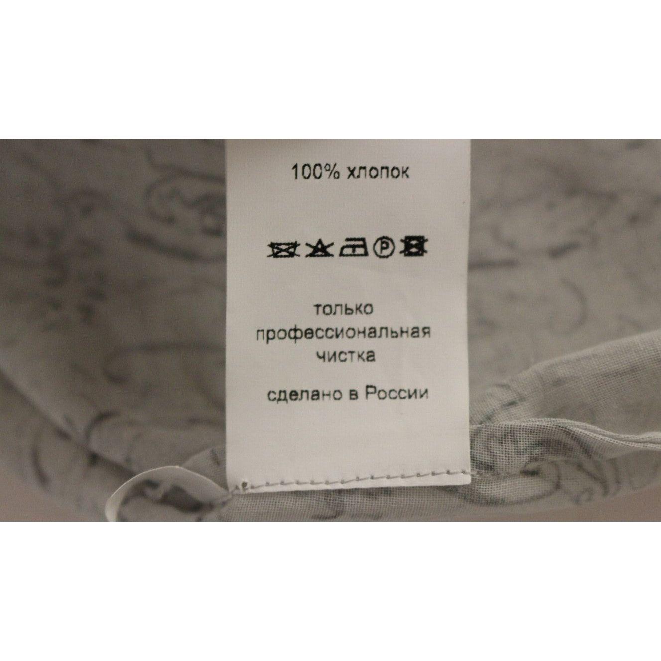 Vika Gazinskaya Blue Cotton Blouse Tunic Vika Gazinskaya