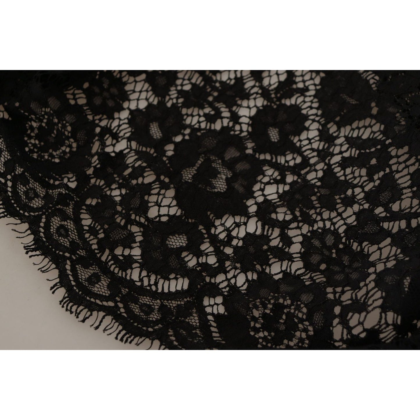 Dolce & Gabbana Black Floral Lace Pullover Sicily Blouse Dolce & Gabbana