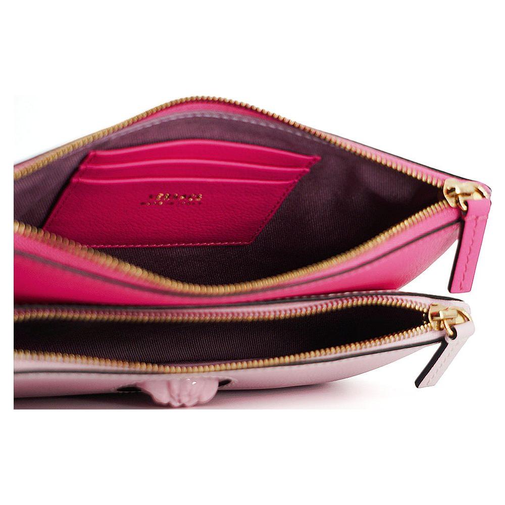 Versace Pink Calf Leather Pouch Bag