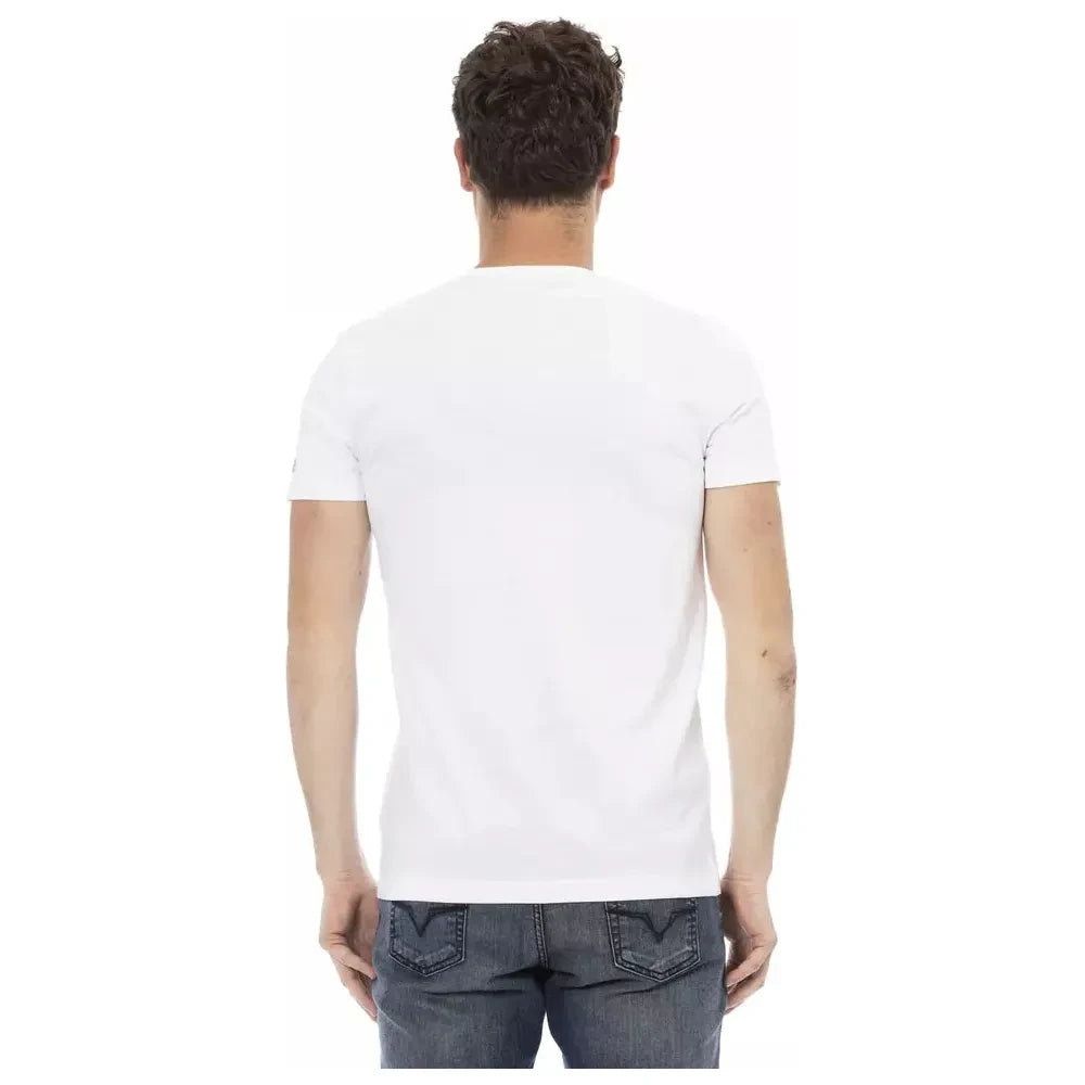 Trussardi Action White Cotton T-Shirt Trussardi Action