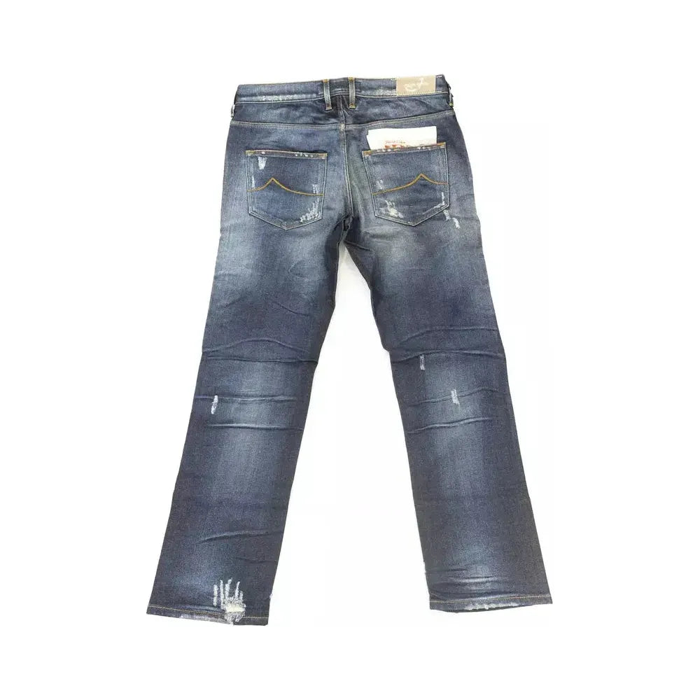 Jacob Cohen Blue Cotton Jeans Denim Jacob Cohen