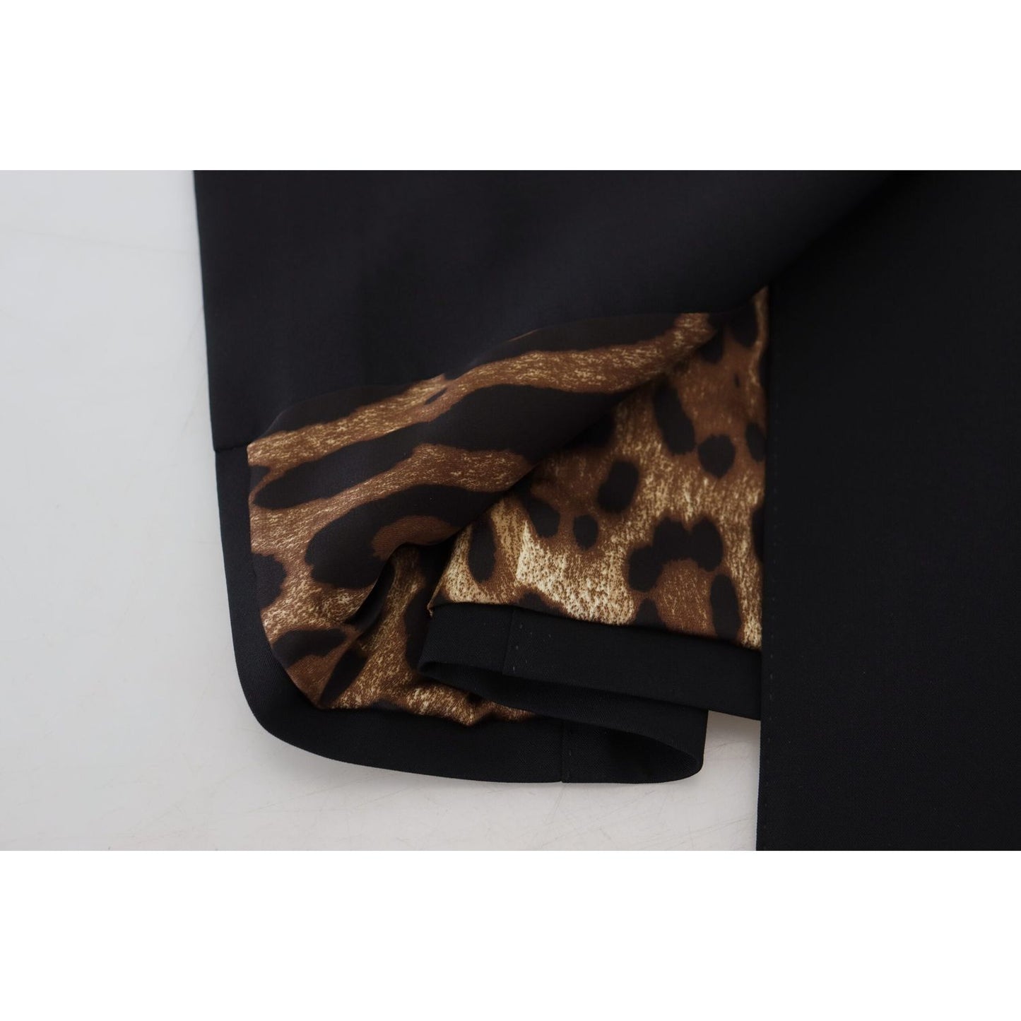 Dolce & Gabbana Black Fit Wool Stretch Sheath Mini Dress Dolce & Gabbana