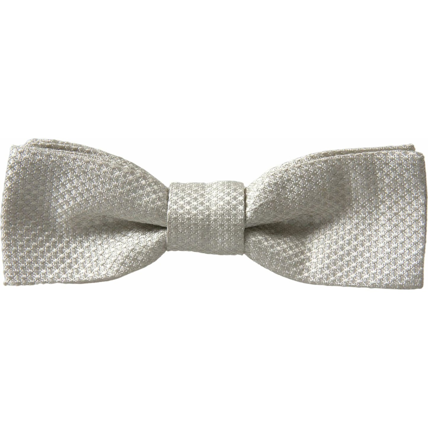 Dolce & Gabbana Ivory Silk Adjustable Neck Papillon Men Bow Tie