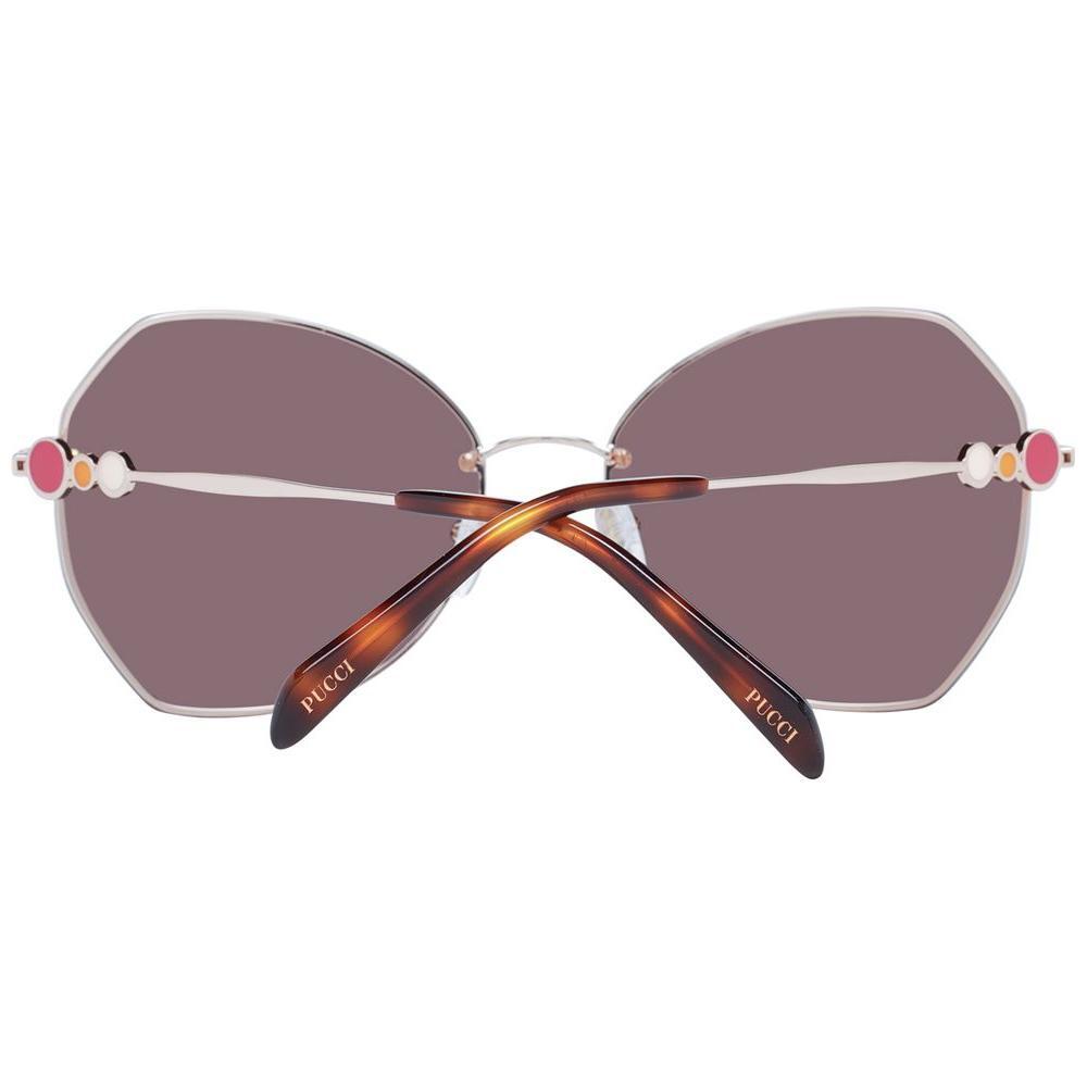 Emilio Pucci Rose Gold Metal Sunglasses