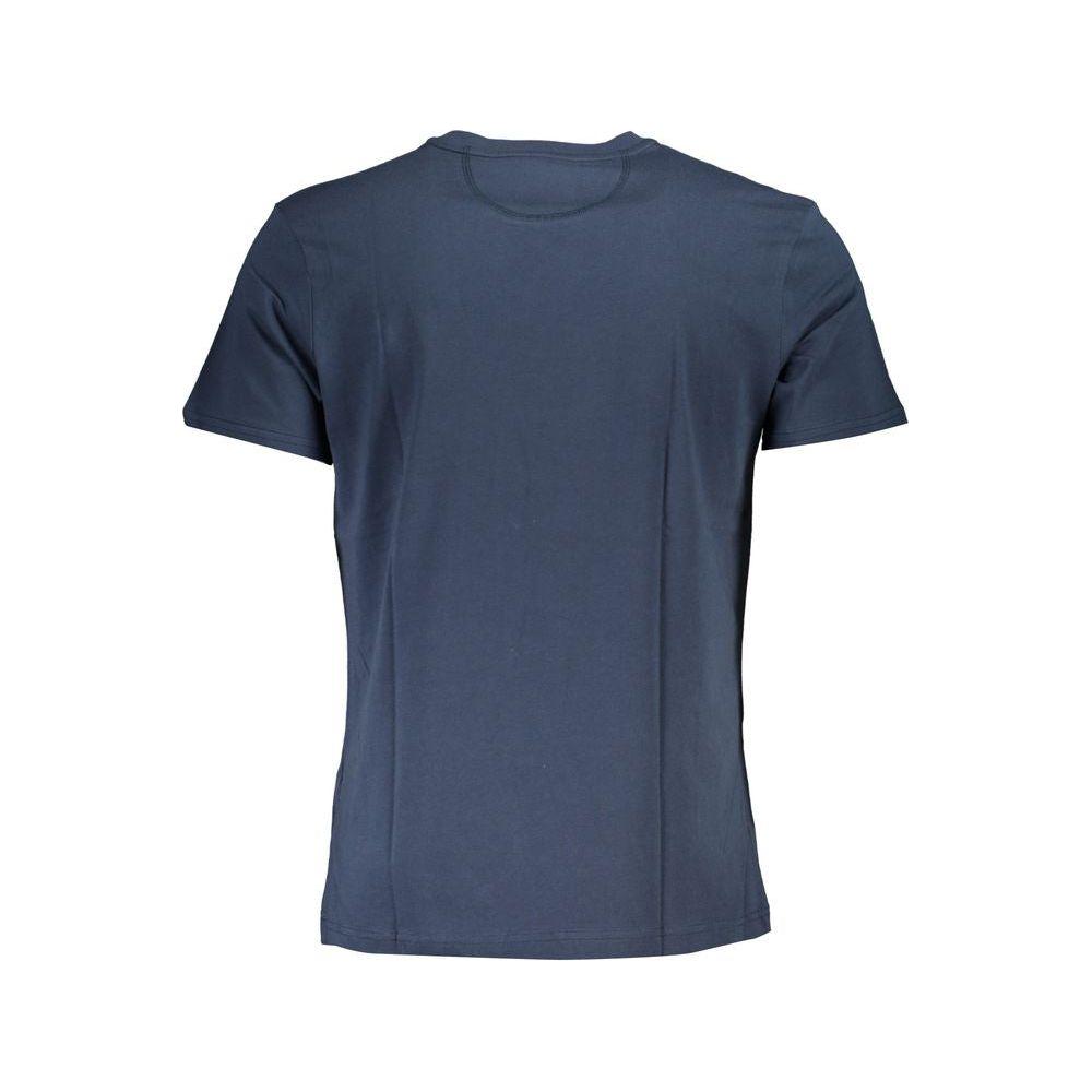 La Martina Blue Cotton T-Shirt La Martina