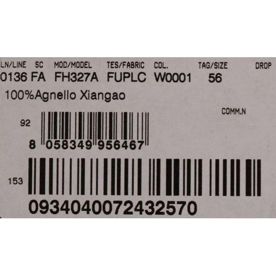 Dolce & Gabbana White Xiangao Lamb Fur Beanie Beanie Hat