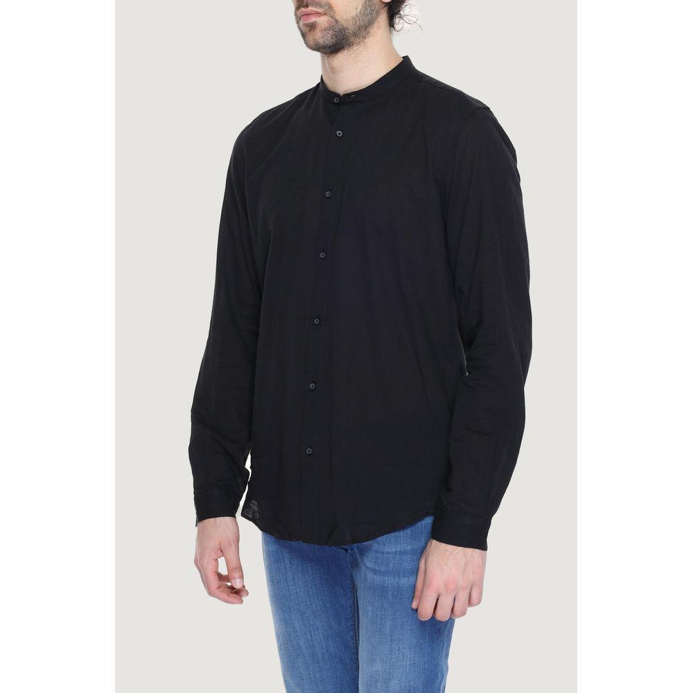 Antony Morato Black Cotton Shirt Antony Morato