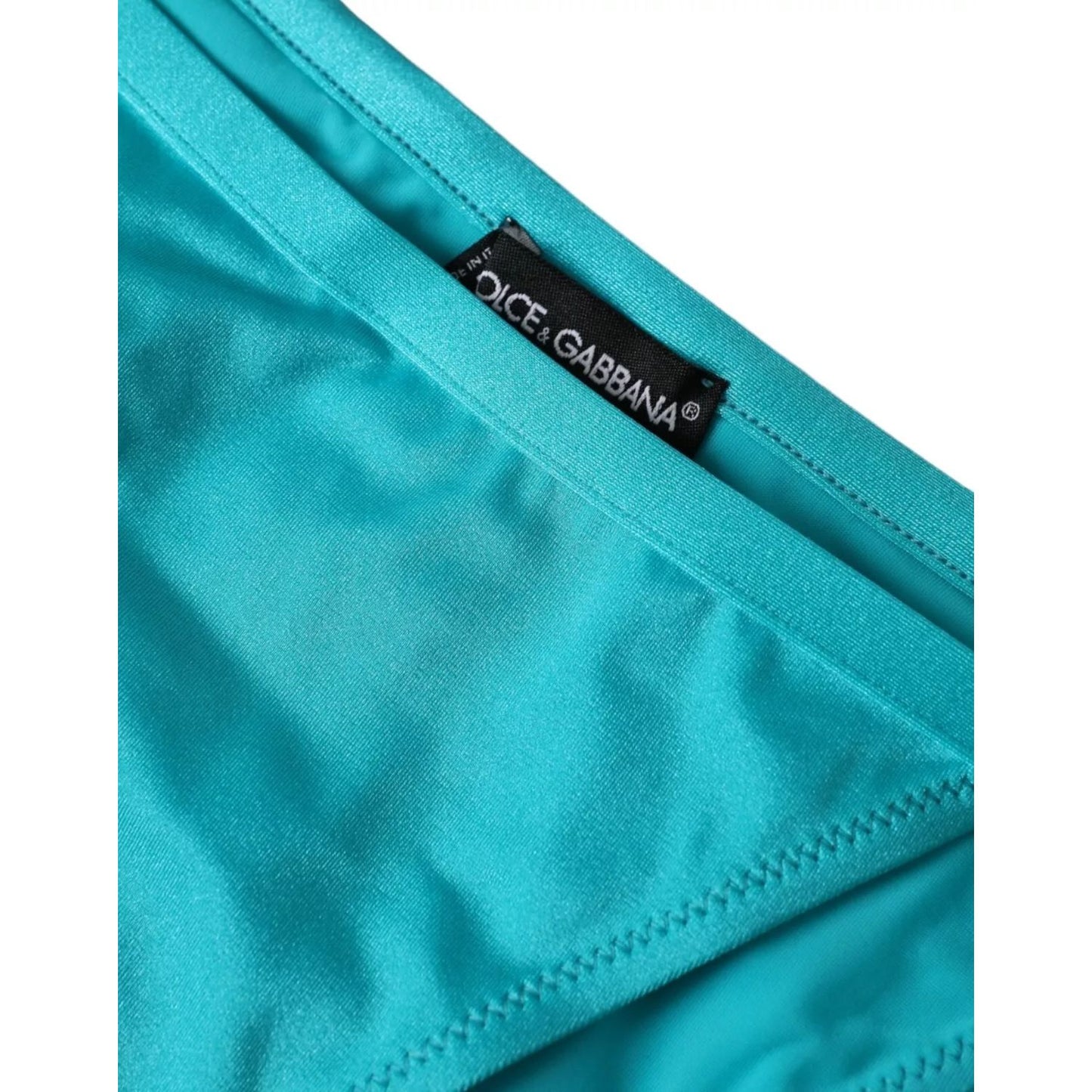 Dolce & Gabbana Blue Green Nylon Beachwear Swimwear Bottom Bikini Dolce & Gabbana