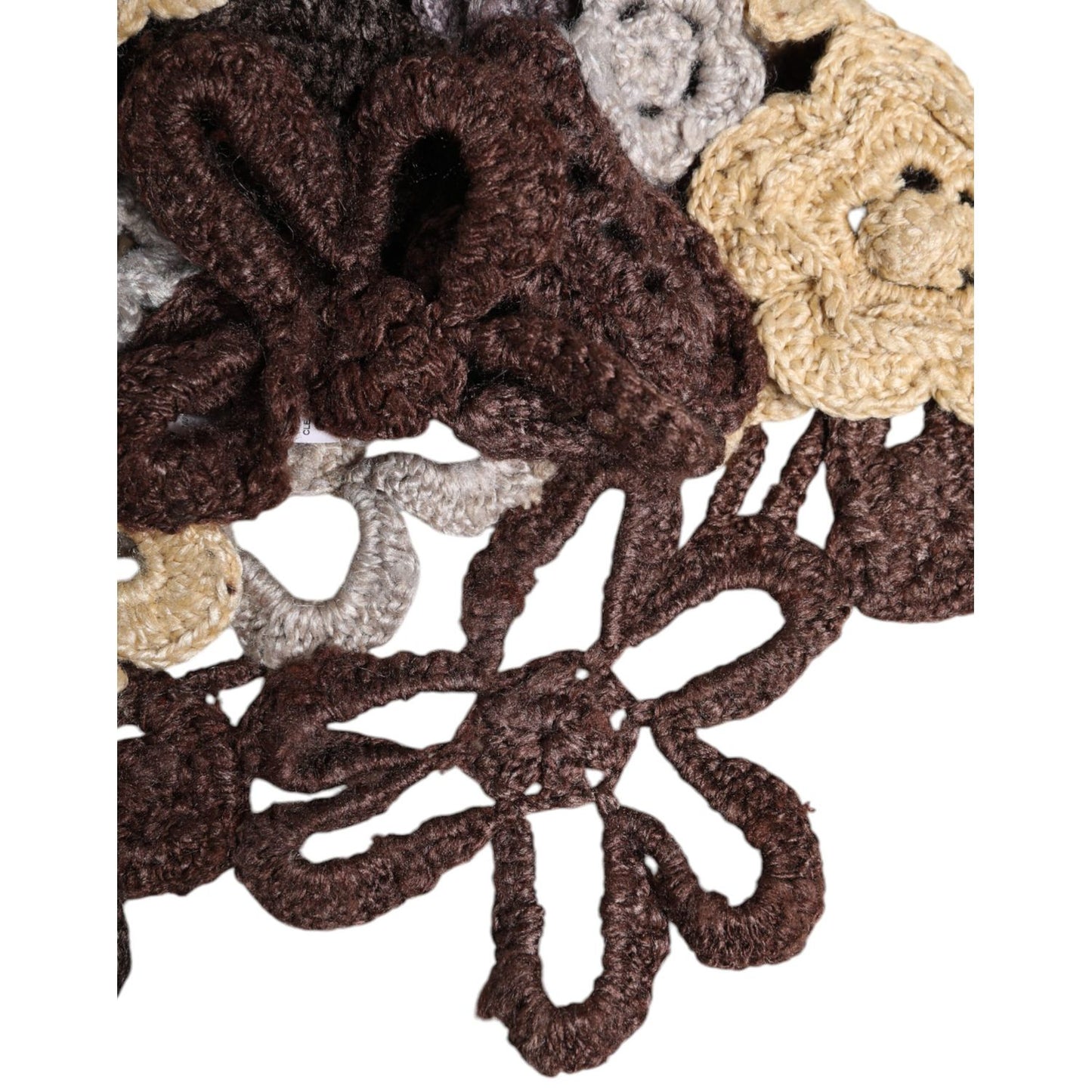 Dolce & Gabbana Multicolor Floral Silk Crochet Beanie Hat