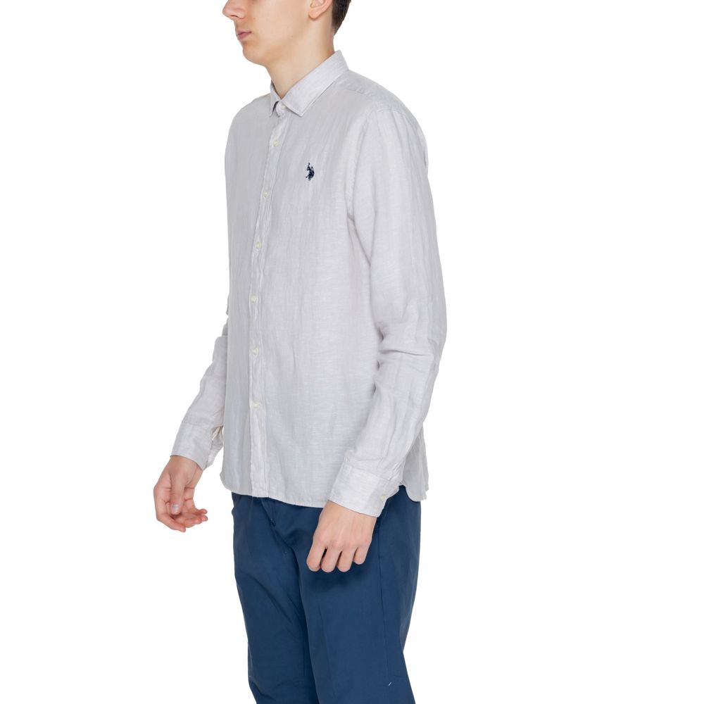U.S. POLO ASSN. Beige Linen Dress Shirt U.S. POLO ASSN.