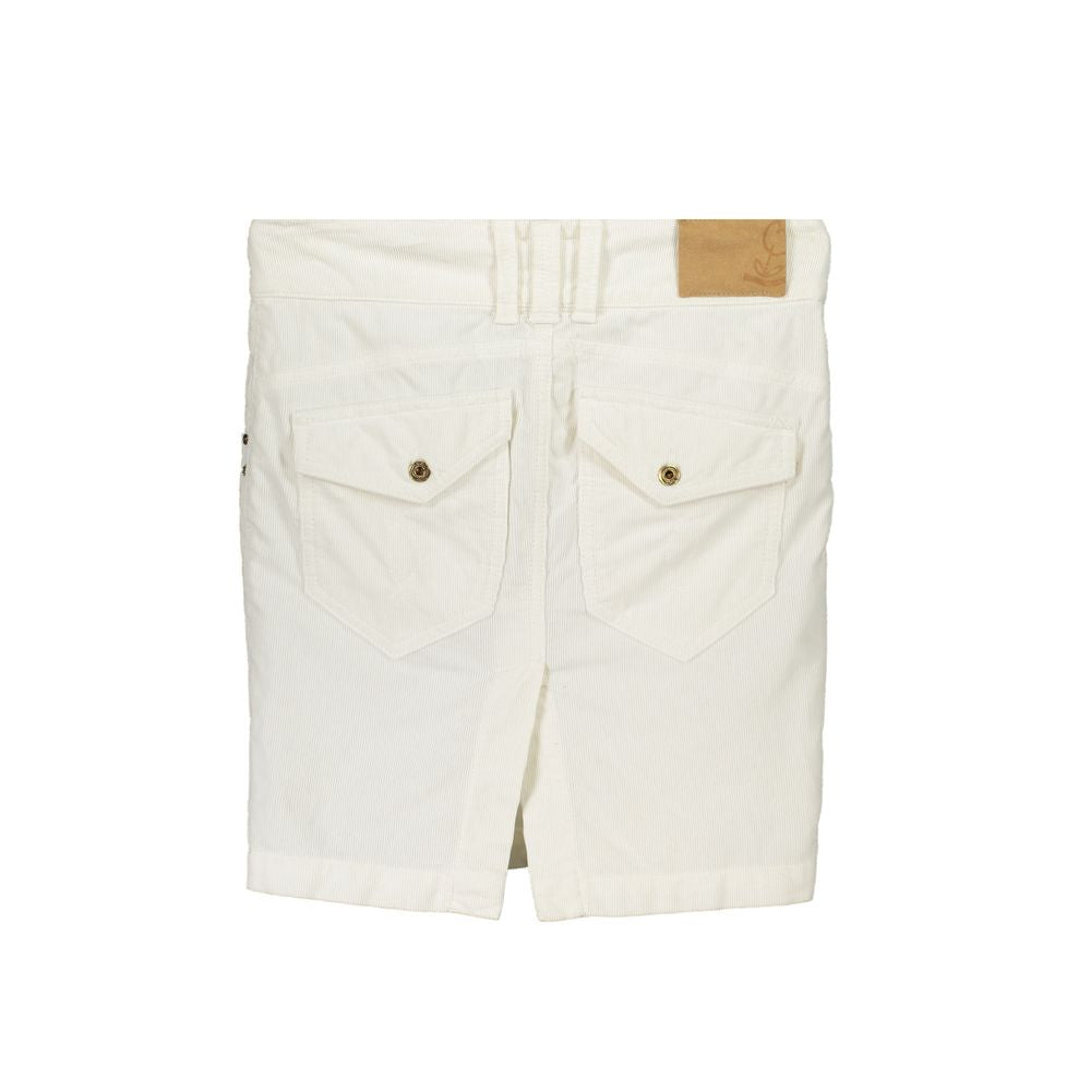Patrizia Pepe White Cotton Mini Skirt