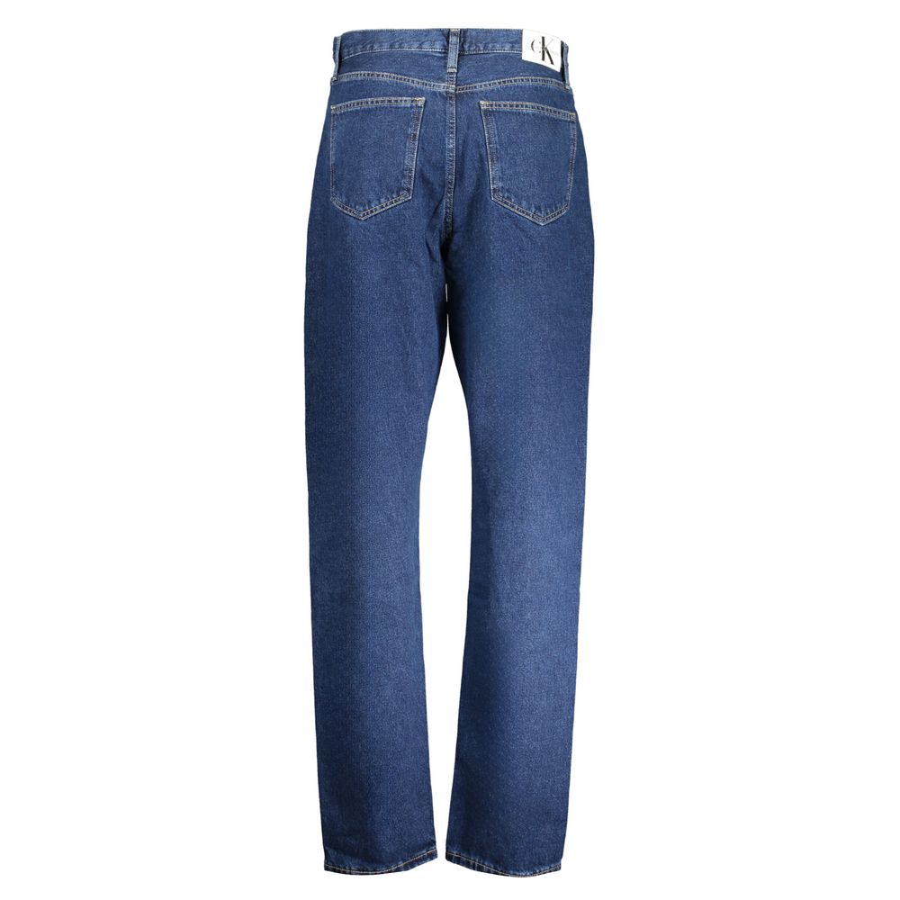 Calvin Klein Blue Cotton Slim Fit Jeans