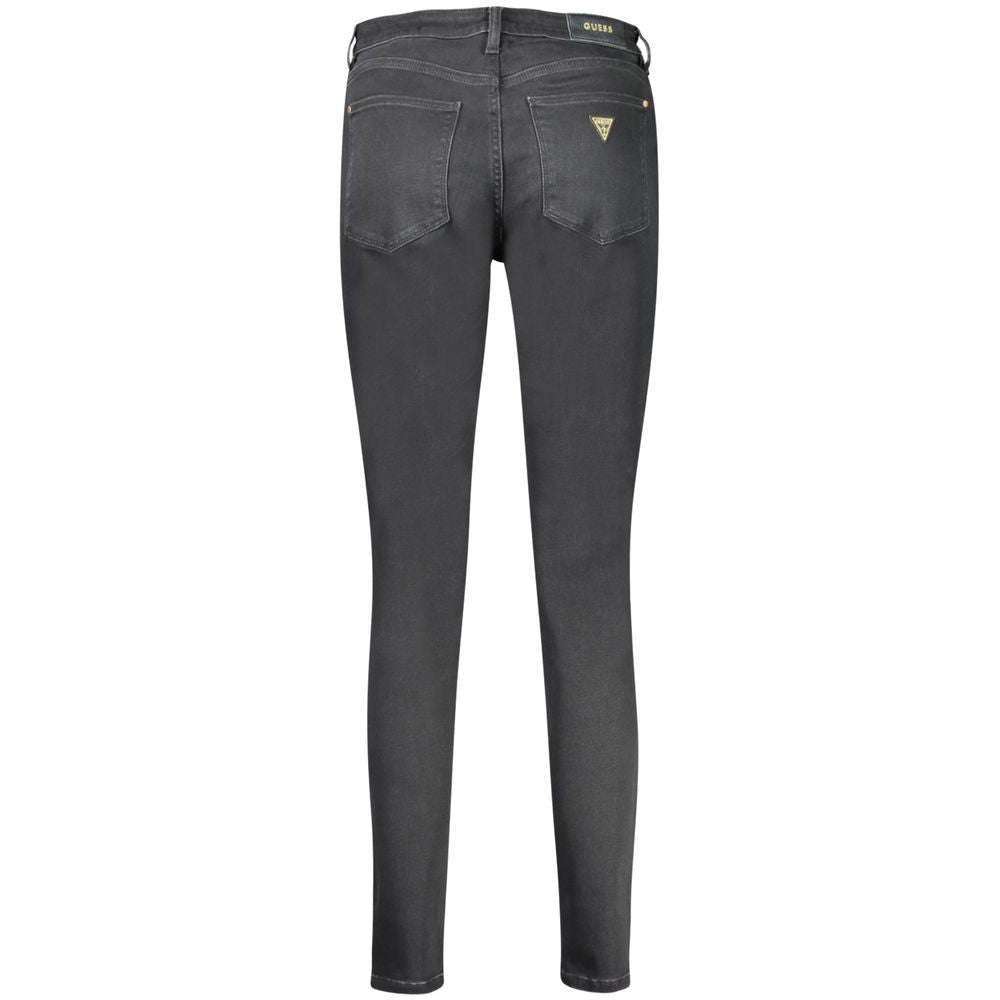 Guess Jeans Black Cotton Skinny Jeans