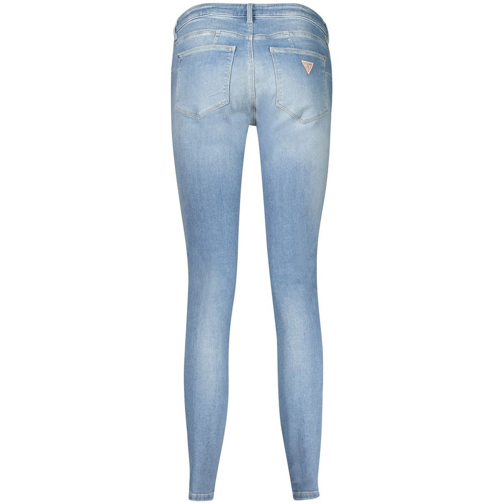 Guess Jeans Blue Cotton Skinny Jeans