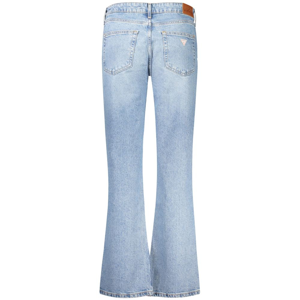 Guess Jeans Blue Cotton Straight-Leg Jeans