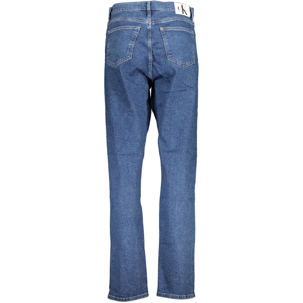 Calvin Klein Blue Cotton Slim Fit Jeans