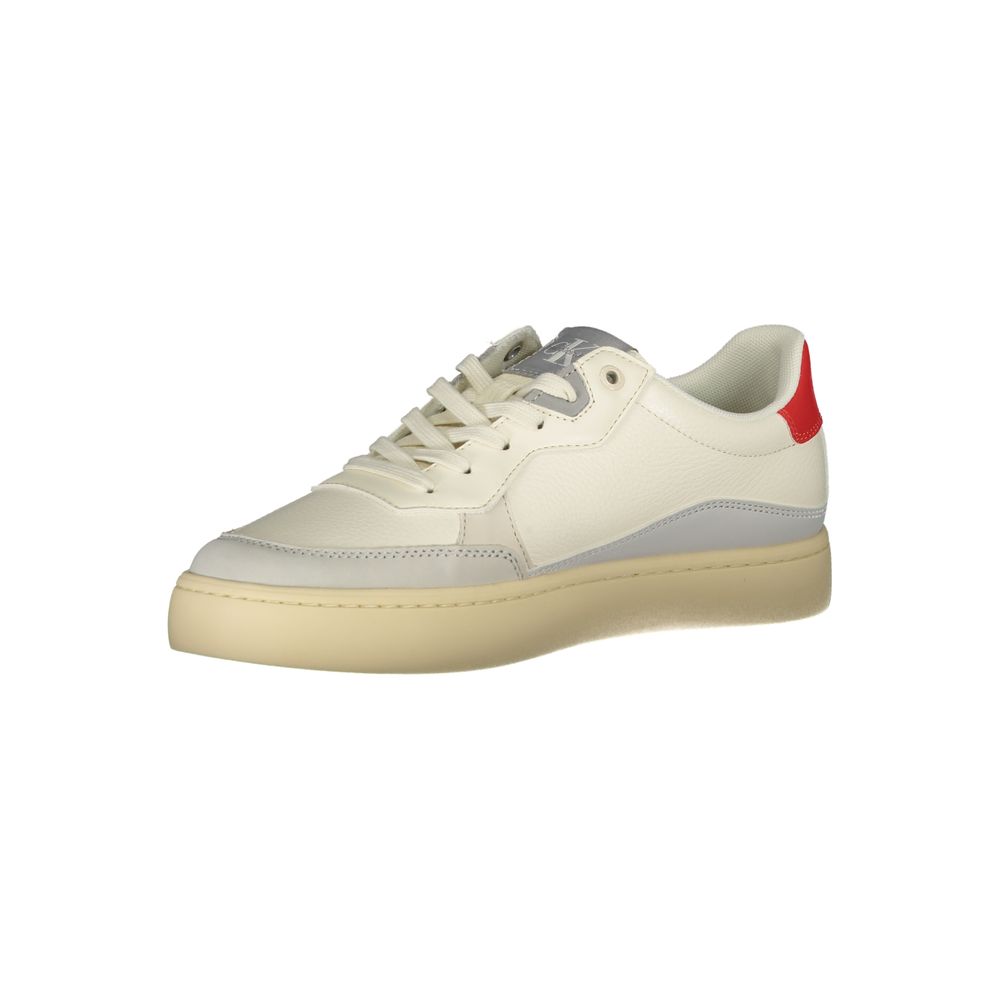 Calvin Klein White Polyester Athletic Sneakers