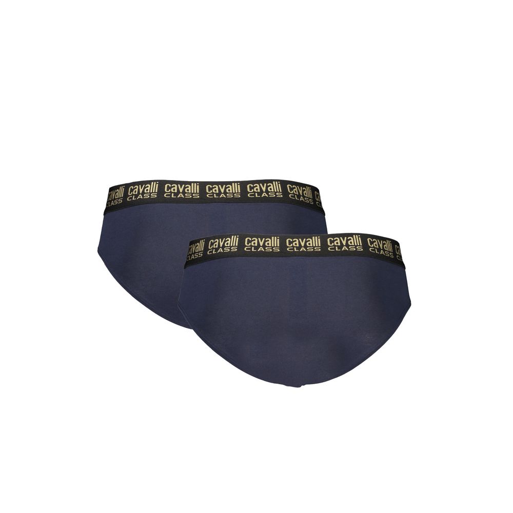 Cavalli Class Blue Cotton Briefs