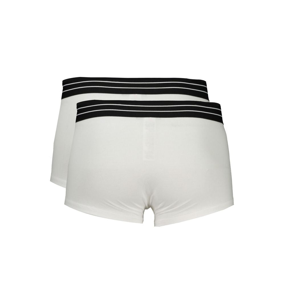 Cavalli Class White Cotton Boxers
