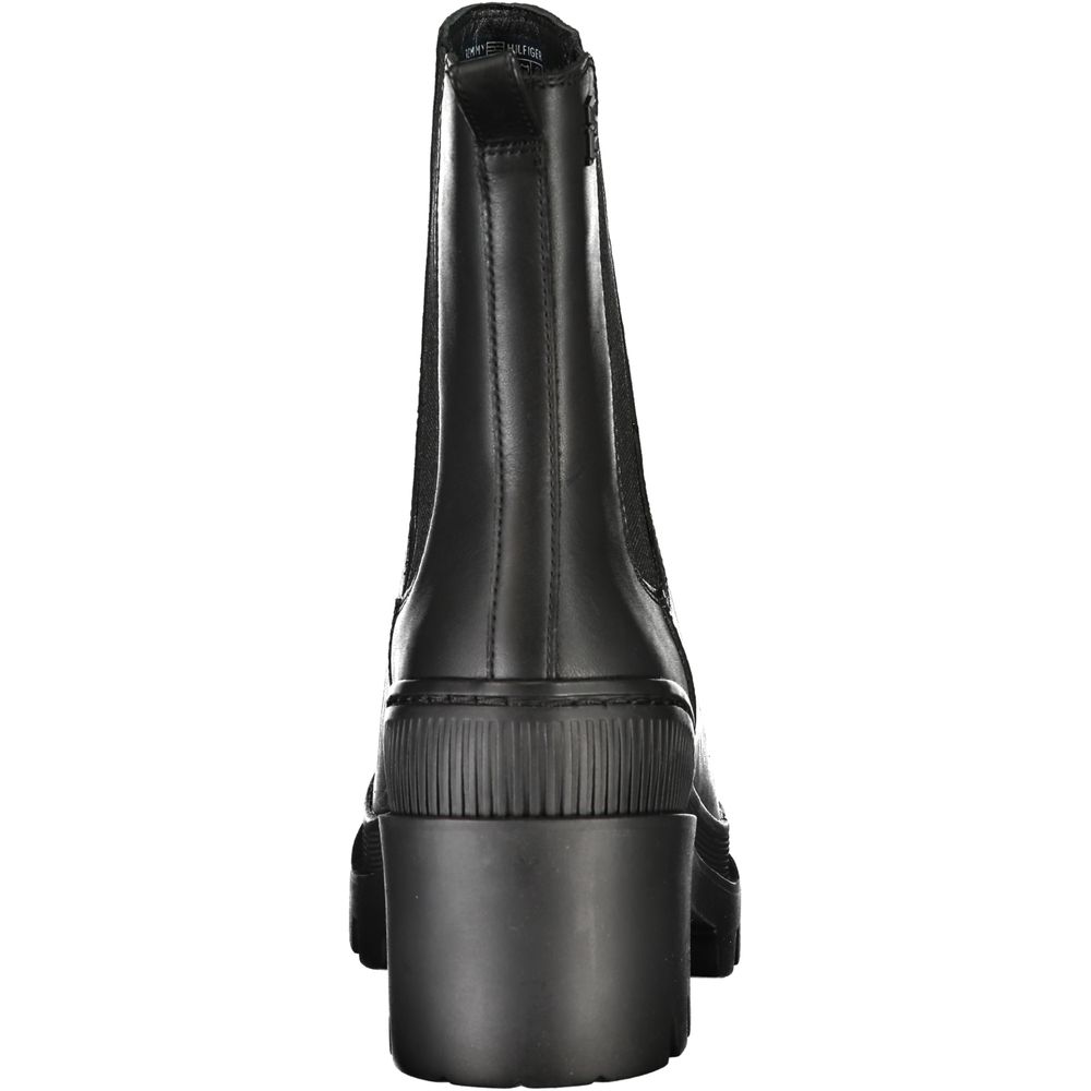 Tommy Hilfiger Black Polyester Ankle Boots Tommy Hilfiger