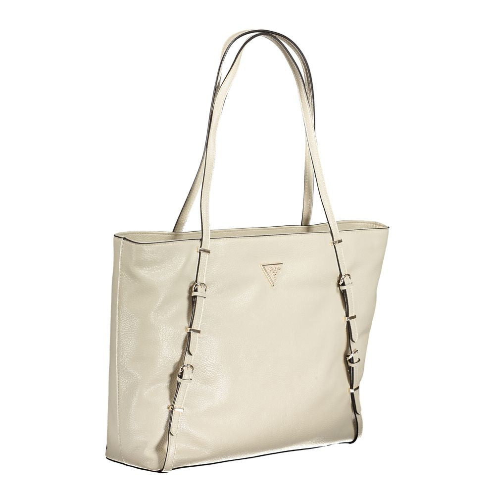 Guess Jeans Beige Polyethylene Handbag Guess Jeans