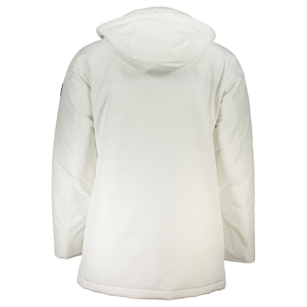 Hugo Boss White Elastane Coat