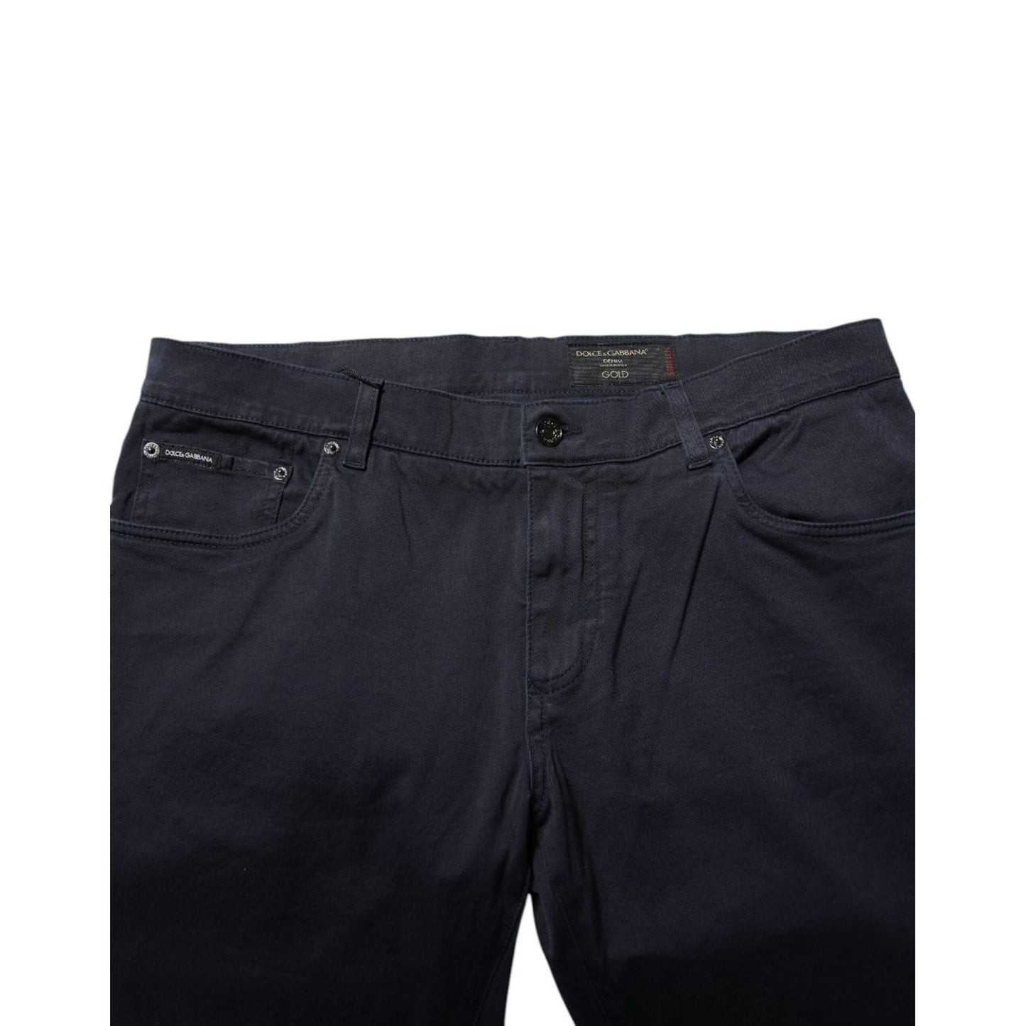 Dolce & Gabbana Blue Cotton Tapered Denim Jeans Dolce & Gabbana