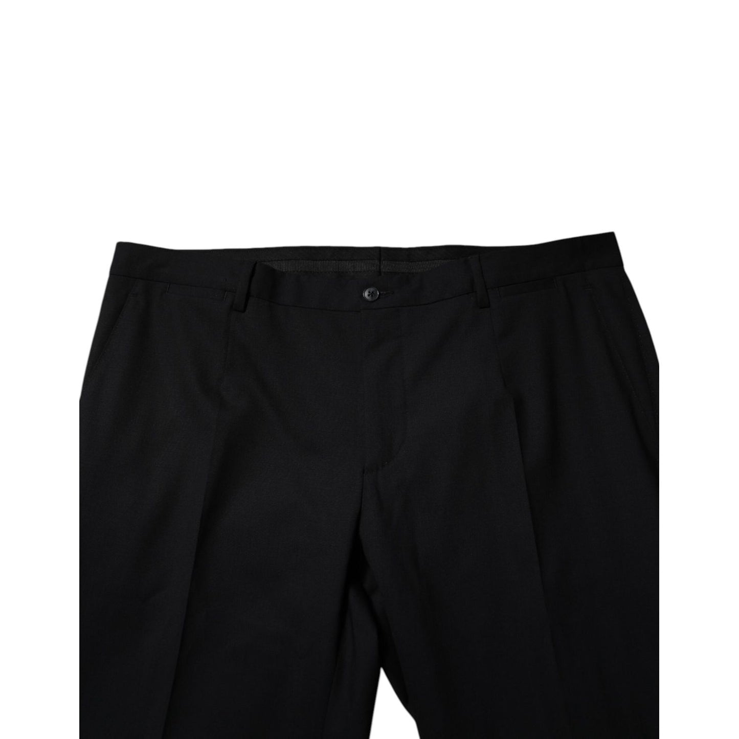 Dolce & Gabbana Black Wool Formal Dress Pants