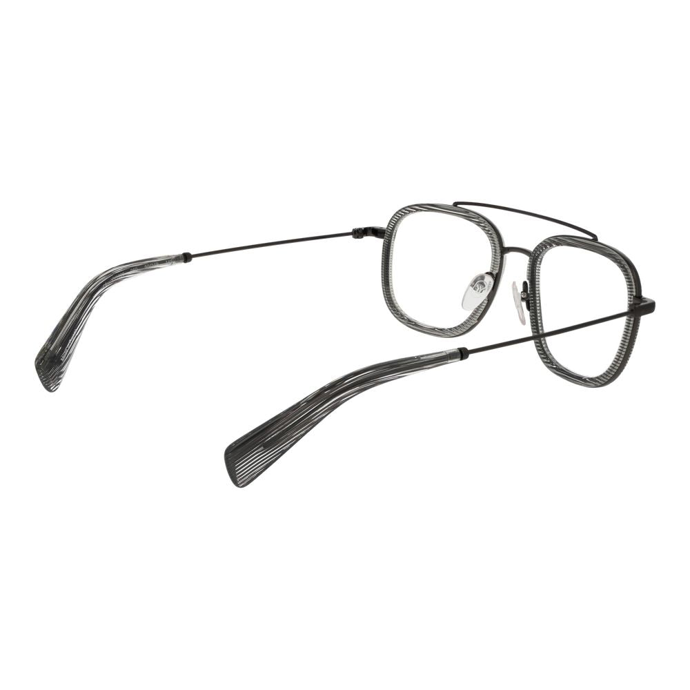 Yohji Yamamoto Gray Plastic Glasses (Frames) Yohji Yamamoto