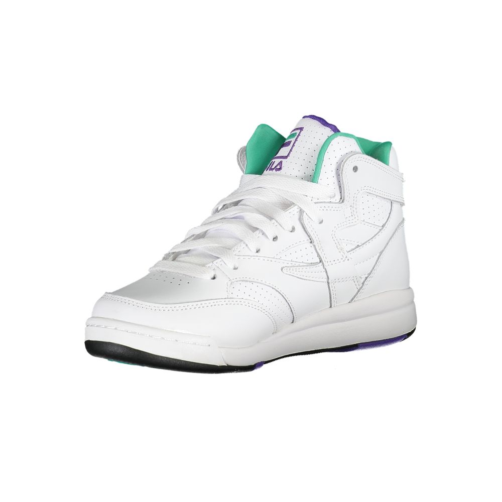 Fila White Polyester Athletic Sneakers