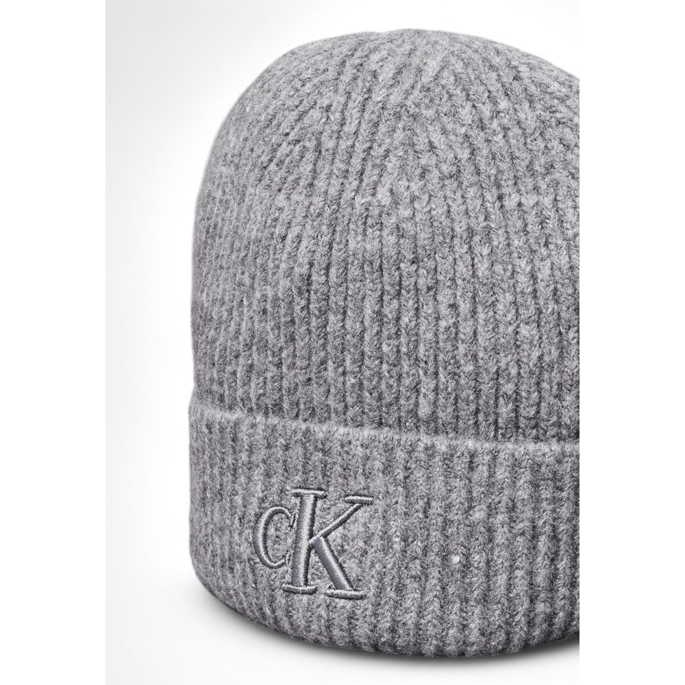 Calvin Klein Gray Marabou Cap (Baseball Hat) Calvin Klein