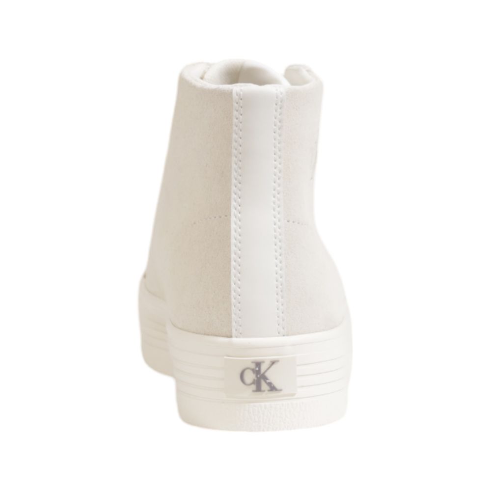 Calvin Klein Jeans Beige Suede Leather Platform Sneakers Calvin Klein Jeans