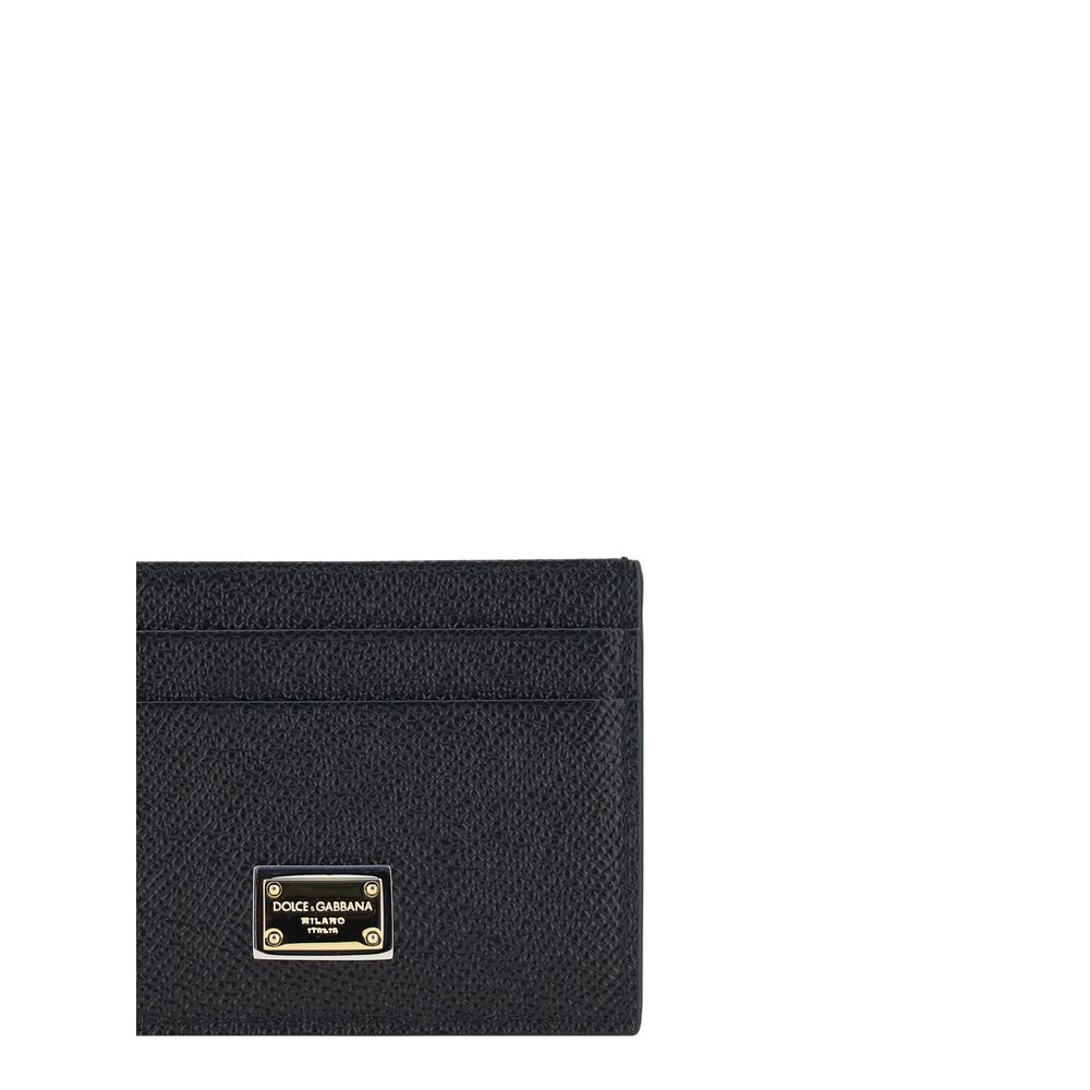 Dolce & Gabbana Black Calf Leather Bos Taurus Wallet Dolce & Gabbana