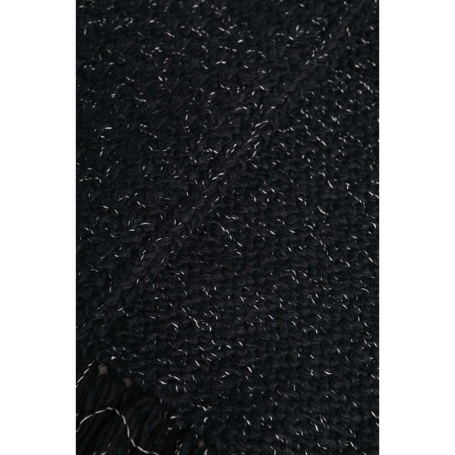 Dolce & Gabbana Black Cashmere Neck Warmer Wrap Shawl Scarf Dolce & Gabbana