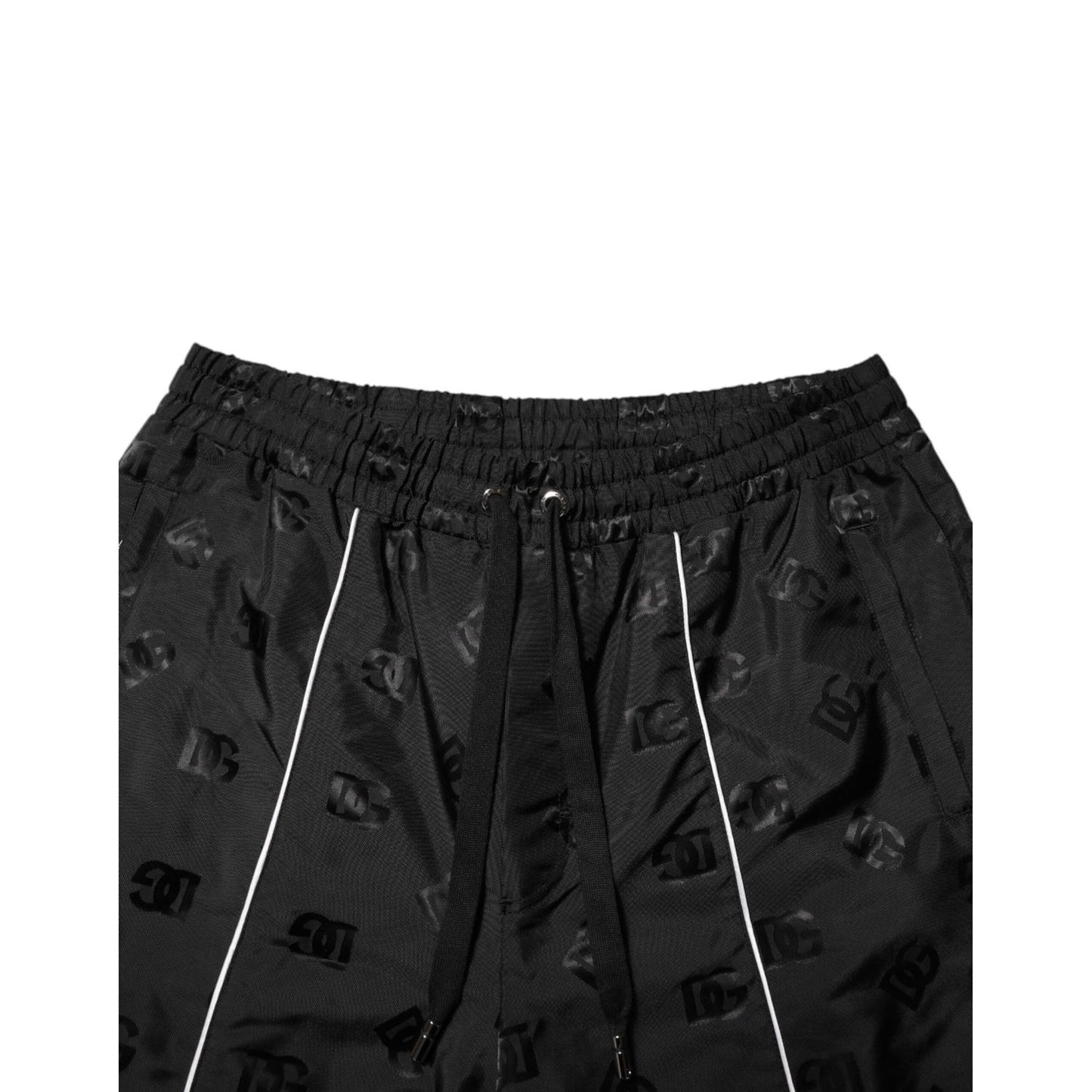 Dolce & Gabbana Black Cotton Straight Jogger Sweatpants Pants Dolce & Gabbana