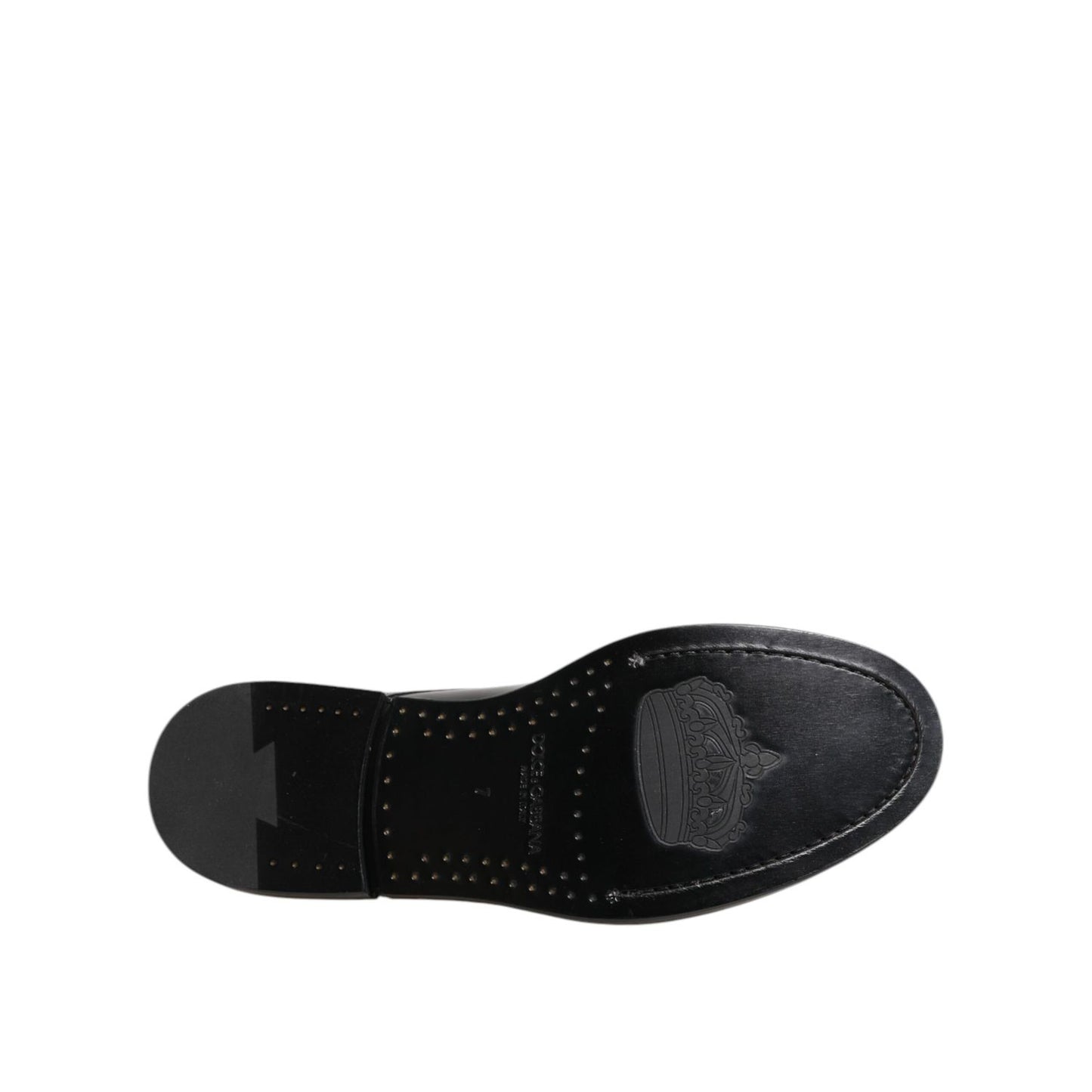 Dolce & Gabbana Black Leather Dress Lace Up Men Formal Shoes Dolce & Gabbana