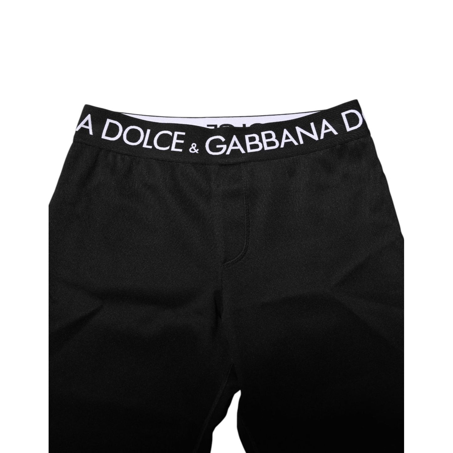 Dolce & Gabbana Black Nylon Skinny Men Jogger Pants Dolce & Gabbana