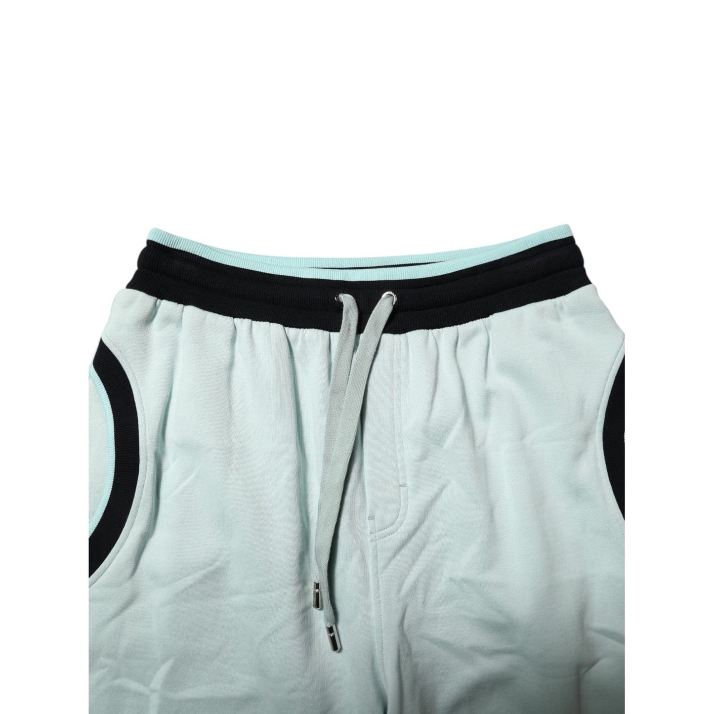 Dolce & Gabbana Light Green Cotton Men Jogger Sweatpants Pants Dolce & Gabbana