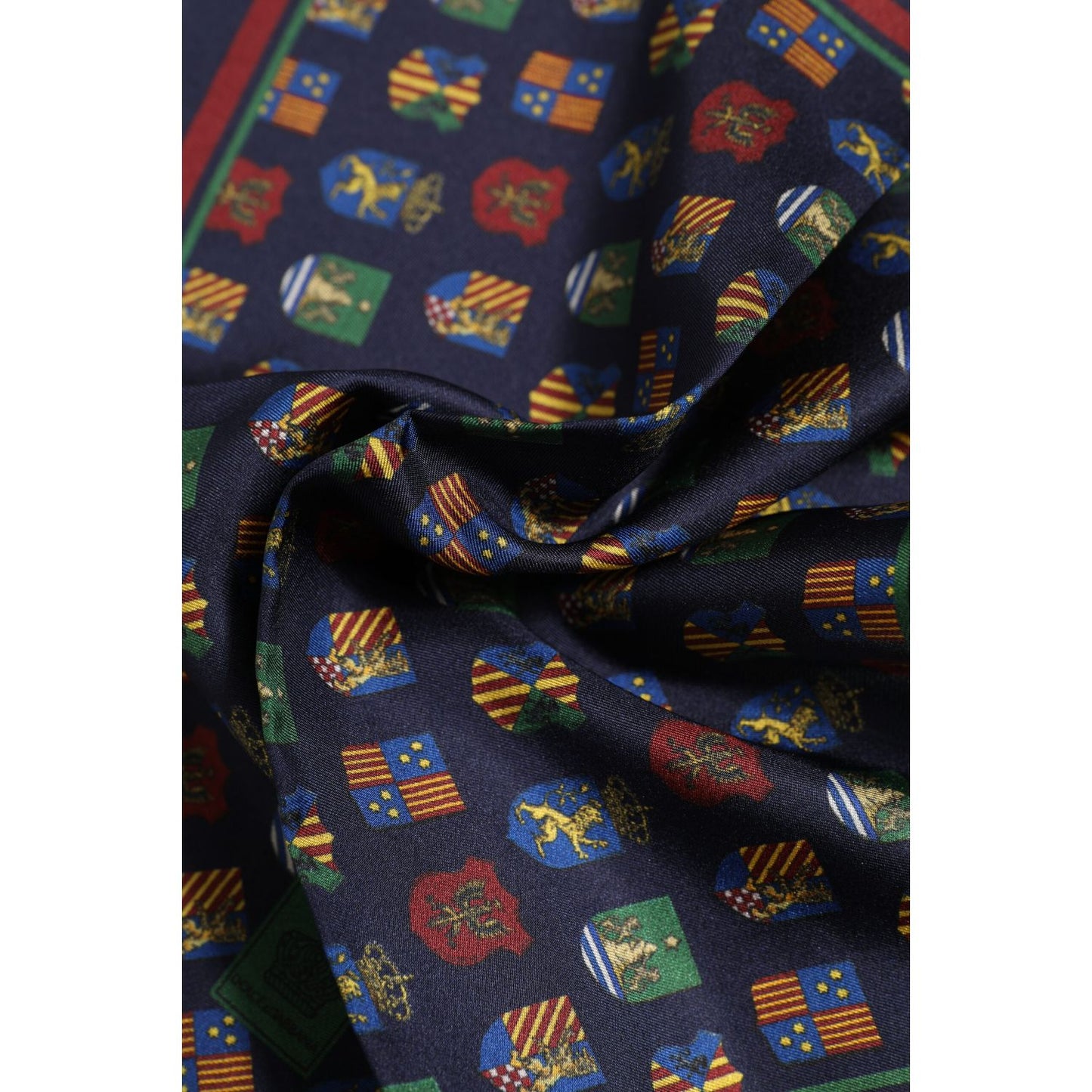 Dolce & Gabbana Multicolor Medals Square Foulard Scarf Dolce & Gabbana