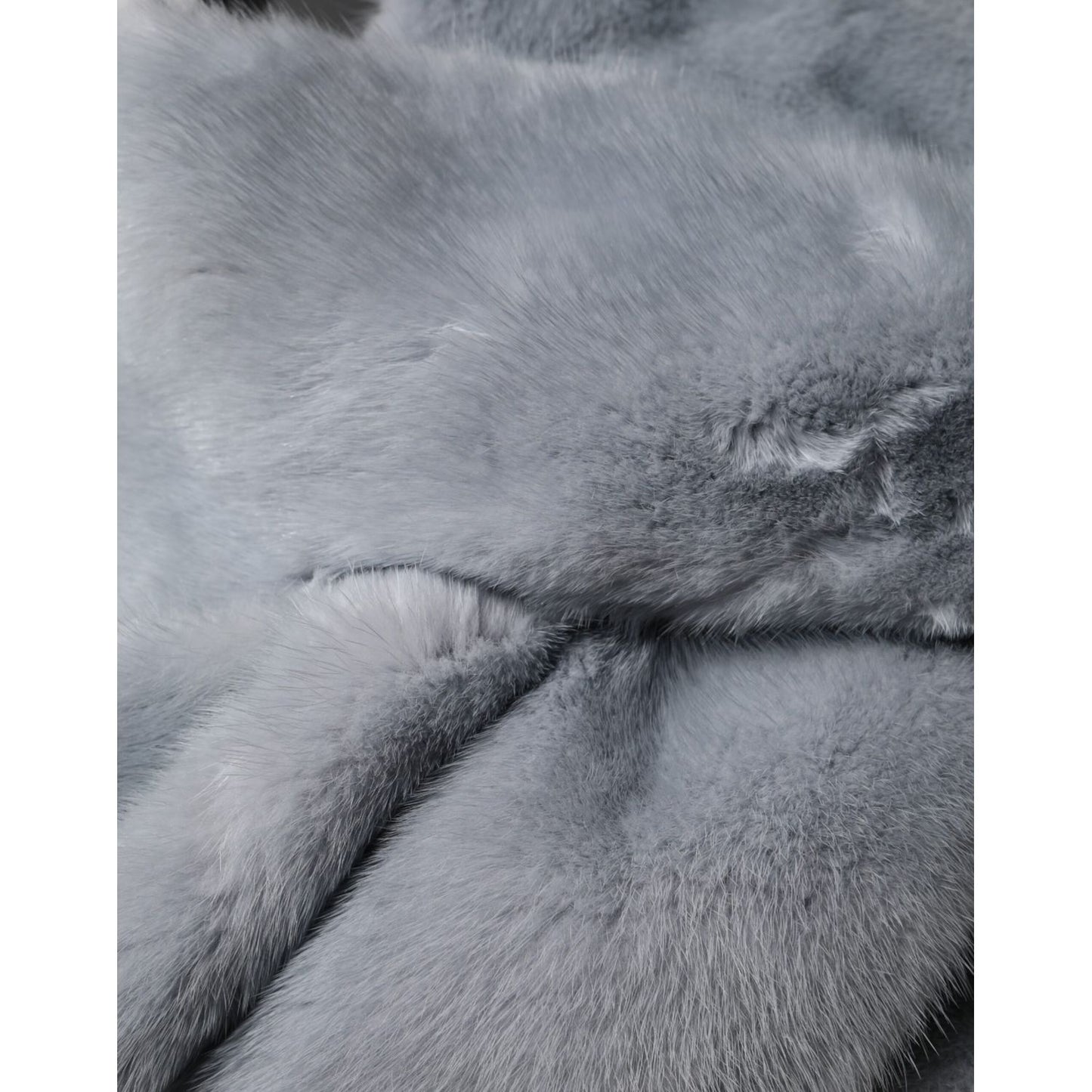 Dolce & Gabbana Powder Blue Mink Fur Neck Warmer Scarf Dolce & Gabbana