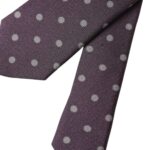 Dolce & Gabbana Purple 100% Silk Polka Dot Adjustable Men Tie Dolce & Gabbana