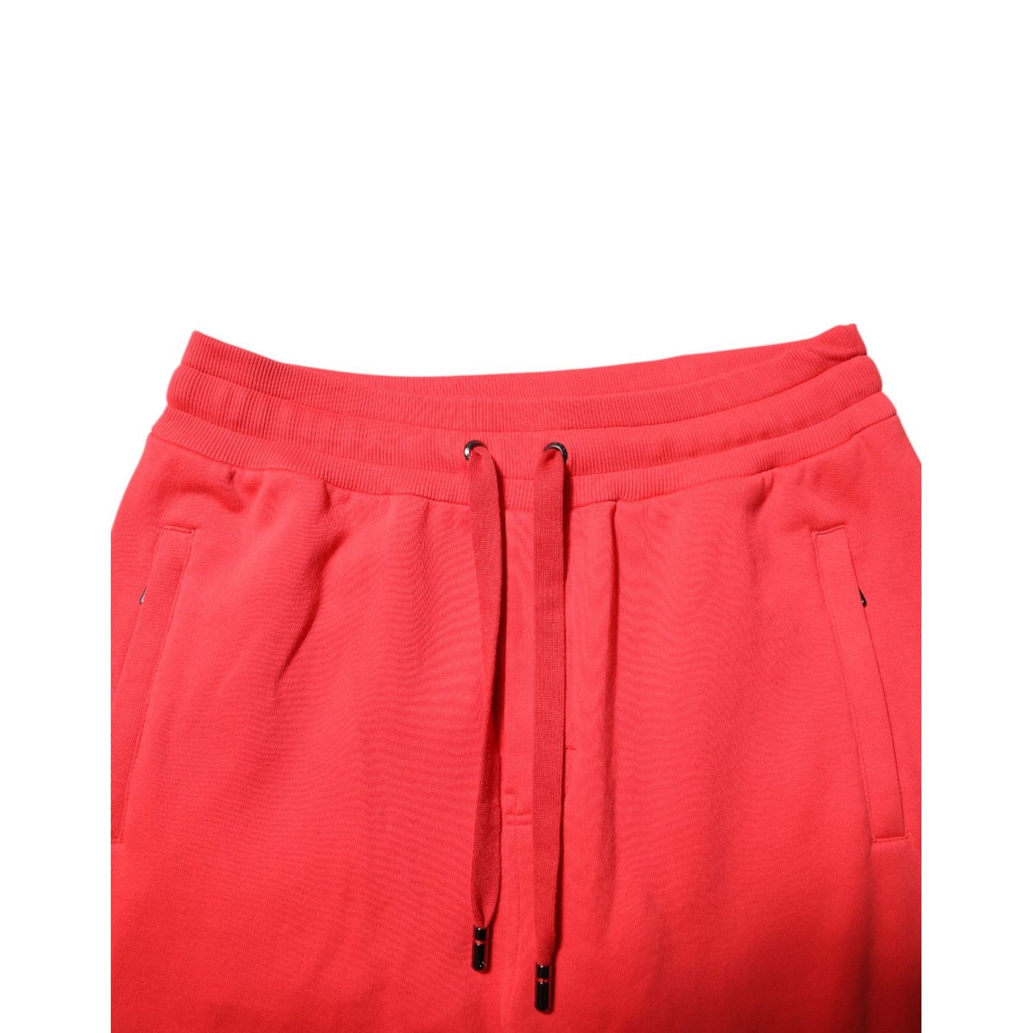 Dolce & Gabbana Red Cotton Men Jogger Sweatpants Pants Dolce & Gabbana