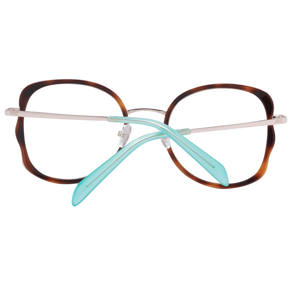 Emilio Pucci Brown Metal & Plastic Glasses (Frames) Emilio Pucci