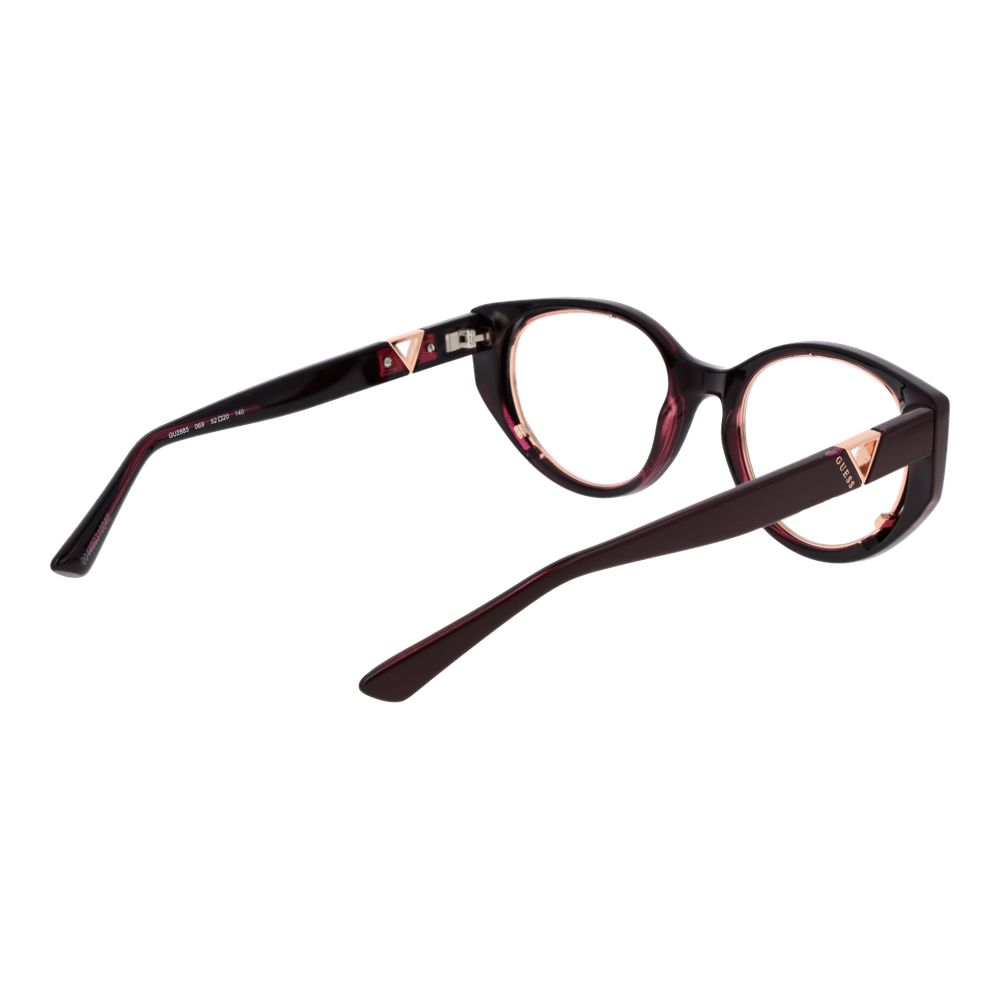 Guess Burgundy Plastic Glasses (Frames) Guess