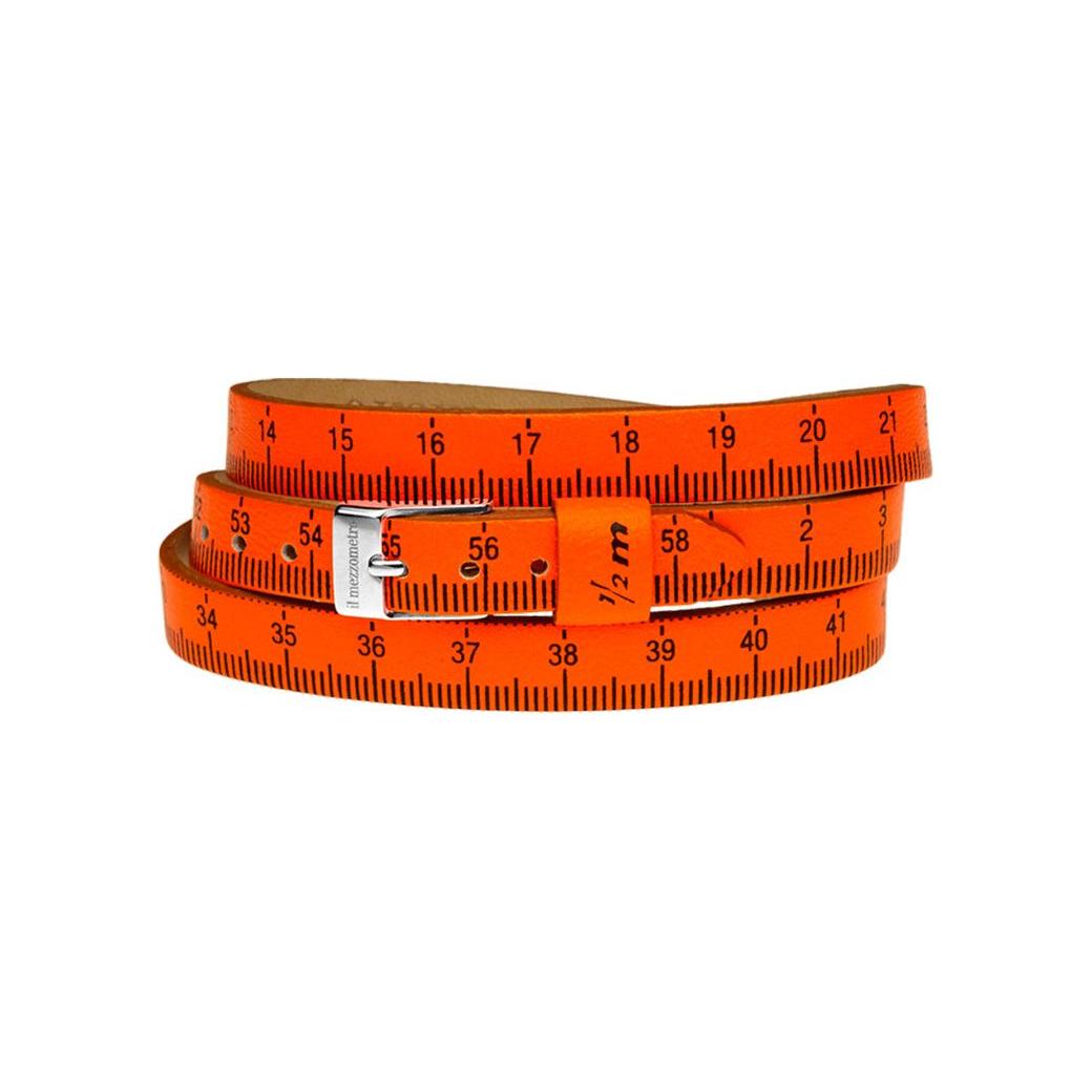 Il MEZZOMETRO Mod. FLUO - Bracciale in pelle/leather bracelet DESIGNER FASHION JEWELLERY