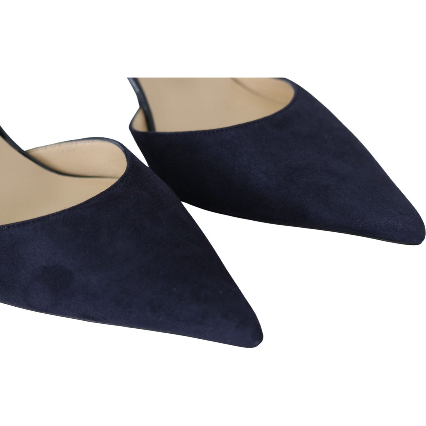 Jimmy Choo Elegant Navy Suede Pointed Toe Pumps navy-blue-leather-darylin-85-pumps-shoes