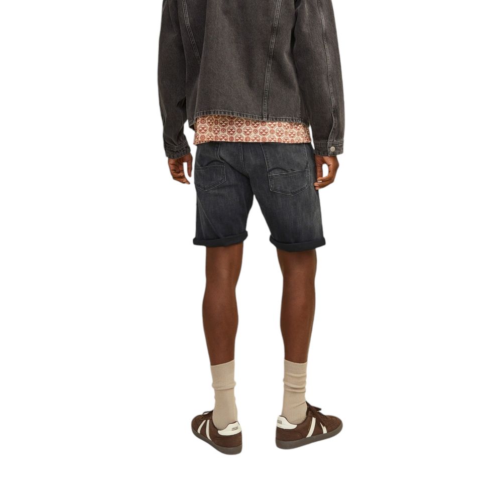 Jack Jones Black Cotton Bermuda Shorts Jack Jones