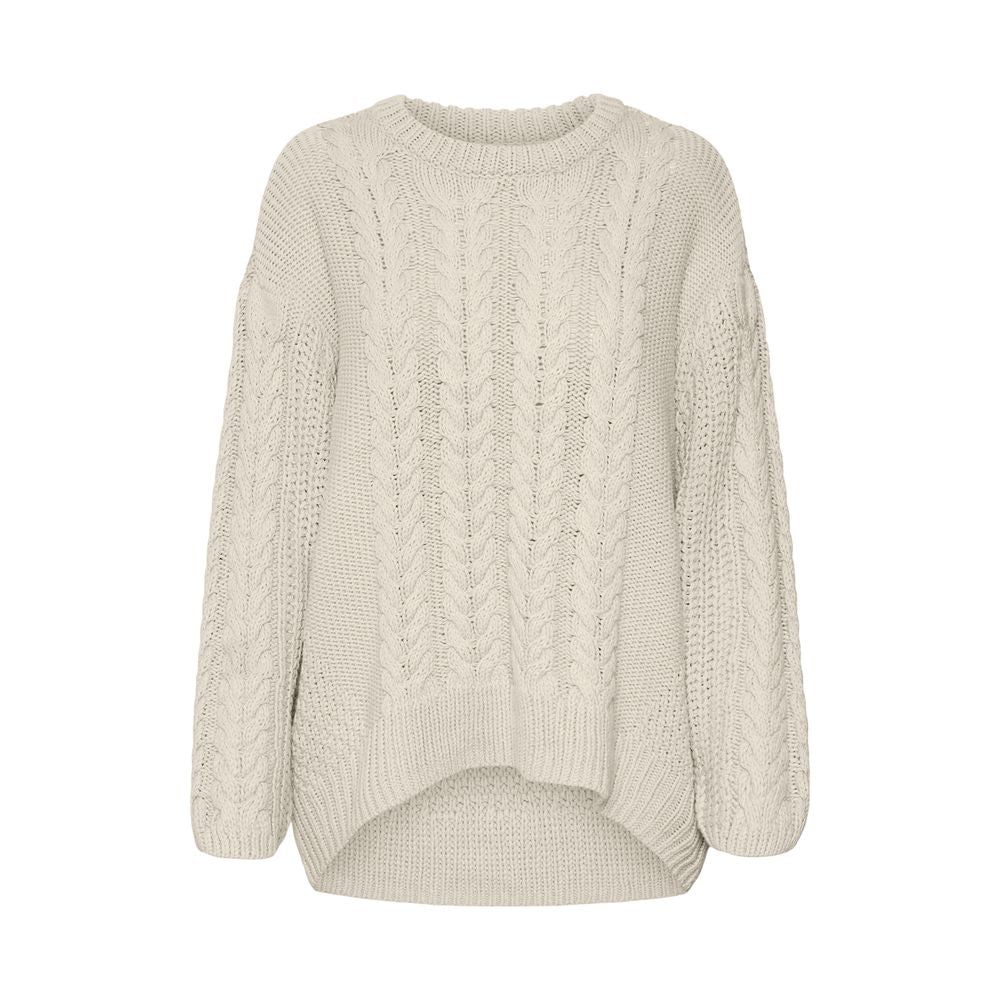 Vero Moda Beige Cotton Sweatshirt Vero Moda