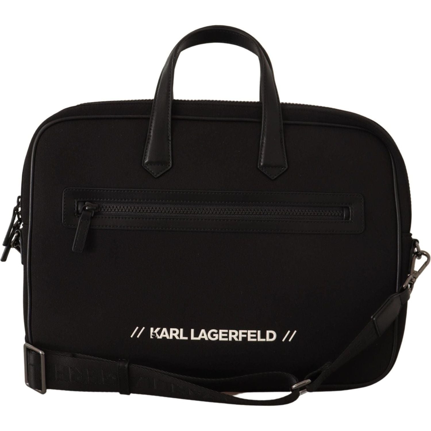 Karl Lagerfeld Logo Laptop Bag in Black for Men